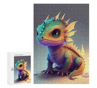 300 PCS Rompecabezas para Adultos Baby Dragon Animal Rompecabezas para Adultos Juegos Relajantes Corte De Precisión Cumpleaños Y Navidad 300 PCS