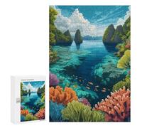 300 PCS Rompecabezas para Adultos Beautiful Raja Ampat Rompecabezas para Adultos Juegos De Relajación Regalos para Mujeres Regalos De Cumpleaños 300 PCS