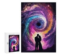300 PCS Rompecabezas para Adultos Black Hole Romance Rompecabezas para Adultos Juguete Decoración De Pared Mejora Los Recuerdos Regalos para Amigos Y Familiares 300 PCS