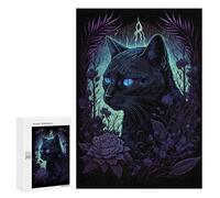 300 PCS Rompecabezas para Adultos Black Light Cat 8 Rompecabezas para Adultos Juegos Divertidos Vacaciones En Casa Matar El Tiempo Regalos De Cumpleaños Y Únicos 300 PCS