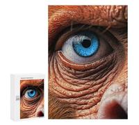 300 PCS Rompecabezas para Adultos Blue Eyed Monkey Charm Rompecabezas para Adultos Juguete Decoración De Pared Decoración del Hogar 300 PCS