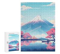 300 PCS Rompecabezas para Adultos Boating Below The Mountain Rompecabezas para Adultos Juguete Decoración De Pared Mejora Los Recuerdos Regalos para Amigos Y Familiares 300 PCS