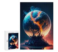 300 PCS Rompecabezas para Adultos Branches of Life on Fire Rompecabezas para Adultos Juguete Decoración De Pared Decoración del Hogar 300 PCS