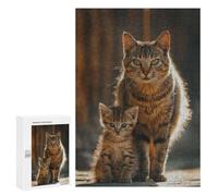 300 PCS Rompecabezas para Adultos Cat Animal Family Rompecabezas para Adultos Juego De Ingenio Pero Divertidos Y Regalos Humorísticos para Amigos Y Familiares 300 PCS