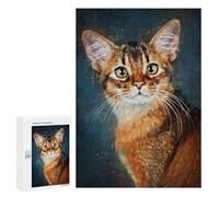 300 PCS Rompecabezas para Adultos Cat Meme Rompecabezas para Adultos Juego De Ingenio Pero Divertidos Y Regalos Humorísticos para Amigos Y Familiares 300 PCS