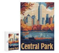 300 PCS Rompecabezas para Adultos Central Park NYC Skyline Rompecabezas para Adultos Juegos Familiares Regalos para Mujeres Interacción Entre Padres E Hijos 300 PCS
