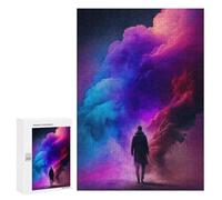 300 PCS Rompecabezas para Adultos Colorful Clouds A Mystical Journey Rompecabezas para Adultos Juegos Relajantes Corte De Precisión Cumpleaños Y Navidad 300 PCS