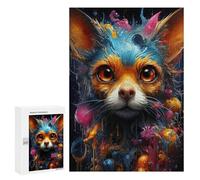 300 PCS Rompecabezas para Adultos Colorful Fox Portrait -12 Rompecabezas para Adultos Juguetes Antiestrés Decoración del Hogar Cumpleaños Y Navidad 300 PCS