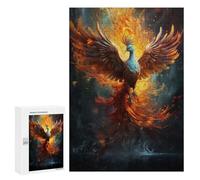 300 PCS Rompecabezas para Adultos Colorful Phoenix Bird Fire Juego Familiar De Rompecabezas Análisis Y Lógica Interacción Entre Padres E Hijos 300 PCS