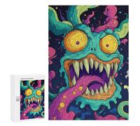 300 PCS Rompecabezas para Adultos Cosmic Monster Juego Familiar De Rompecabezas Análisis Y Lógica Interacción Entre Padres E Hijos 300 PCS