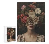 300 PCS Rompecabezas para Adultos Creative Floral Woman Sexy Rompecabezas para Adultos Juegos De Relajación Regalos para Mujeres Regalos De Cumpleaños 300 PCS