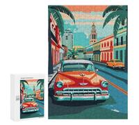 300 PCS Rompecabezas para Adultos Cuba Cityscape Rompecabezas para Adultos Juegos Familiares Regalos para Mujeres Interacción Entre Padres E Hijos 300 PCS