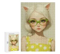 300 PCS Rompecabezas para Adultos Cute Anime Cat Girl Rompecabezas para Adultos Juegos De Relajación Regalos para Mujeres Regalos De Cumpleaños 300 PCS