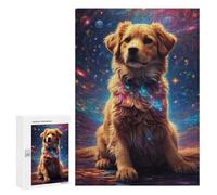 300 PCS Rompecabezas para Adultos Cute Dog Space Collage Rompecabezas para Adultos Juego De Ingenio Pero Divertido Y Humorístico Actividades Divertidas En Casa, 300 PCS