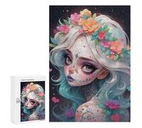 300 PCS Rompecabezas para Adultos Cute Sugar Skull Girl Juego Familiar De Rompecabezas Análisis Y Lógica Interacción Entre Padres E Hijos 300 PCS