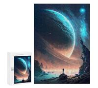 300 PCS Rompecabezas para Adultos Dark Scar Planet Landscape Rompecabezas para Adultos Juegos De Relajación Regalos para Mujeres Regalos De Cumpleaños 300 PCS