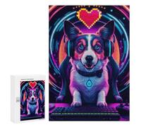 300 PCS Rompecabezas para Adultos Dog Gaming Dogs Rompecabezas para Adultos Juegos Divertidos Alivia El Estrés Desafiante De Completar 300 PCS