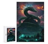 300 PCS Rompecabezas para Adultos Dragon and Phoenix Fantasy Landscape Rompecabezas para Adultos Juegos Divertidos Corte De Precisión Regalos De Cumpleaños Y Únicos 300 PCS