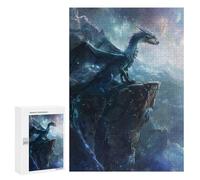 300 PCS Rompecabezas para Adultos Dragon On The Cliff Edge Rompecabezas para Adultos Juguetes Antiestrés Una Obra De Arte Difícil Y Desafiante 300 PCS