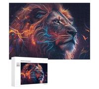 300 PCS Rompecabezas para Adultos Electric Lion Energy Artwork -1 Rompecabezas para Adultos Juguete Decoración De Pared Pero Divertido Y Humorístico Desafiante De Completar 300 PCS