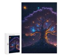 300 PCS Rompecabezas para Adultos Enchanted Celestial Tree -1 Juego Familiar De Rompecabezas Análisis Y Lógica Interacción Entre Padres E Hijos 300 PCS