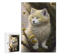 300 PCS Rompecabezas para Adultos Enchanted Forest Fox Rompecabezas para Adultos Juguetes Antiestrés Pero Regalos Divertidos Y Humorísticos para Amigos Y Familiares 300 PCS