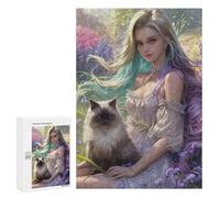 300 PCS Rompecabezas para Adultos Enchanted Garden Fantasy -1 Rompecabezas para Adolescentes Mejora La Memoria Difícil Y Desafiante 300 PCS