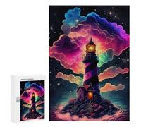 300 PCS Rompecabezas para Adultos Enchanted Lighthouse Sky Rompecabezas para Adultos Juguete Decoración De Pared Pero Divertido Y Humorístico Desafiante De Completar 300 PCS