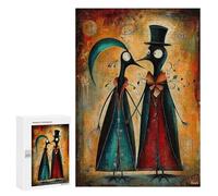 300 PCS Rompecabezas para Adultos Eternal Embrace Steampunk Penguin Lovers Juego Familiar De Rompecabezas Análisis Y Lógica Interacción Entre Padres E Hijos 300 PCS