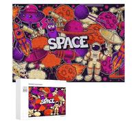 300 PCS Rompecabezas para Adultos Exploring The Wonders of Space Rompecabezas Juguetes Antiestrés Regalos para Mujeres Difíciles Y Desafiantes 300 PCS