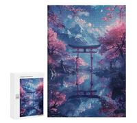 300 PCS Rompecabezas para Adultos Fantasy Anime Torii Gate Rompecabezas para Adultos Juegos Relajantes Corte De Precisión Cumpleaños Y Navidad 300 PCS