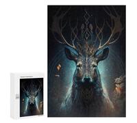 300 PCS Rompecabezas para Adultos Fantasy Deer Rompecabezas para Adultos Juguetes Antiestrés Una Obra De Arte Difícil Y Desafiante 300 PCS