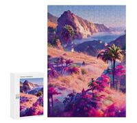 300 PCS Rompecabezas para Adultos Fantasy Tropical Landscape Rompecabezas para Adultos Juguete Decoración De Pared Pero Divertido Y Humorístico Desafiante De Completar 300 PCS
