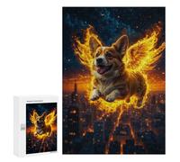 300 PCS Rompecabezas para Adultos Flying Yellow Dog Animal Juego Familiar De Rompecabezas Análisis Y Lógica Interacción Entre Padres E Hijos 300 PCS