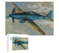 300 PCS Rompecabezas para Adultos FockeWulf Fw 190 Jet War Rompecabezas para Adultos Juego Práctico Carrera De Velocidad De Manos Gran Regalo para Jugar 300 PCS