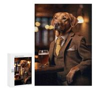 300 PCS Rompecabezas para Adultos Fox Red Labrador at Pub Rompecabezas para Adultos Juguetes Antiestrés Una Obra De Arte Difícil Y Desafiante 300 PCS