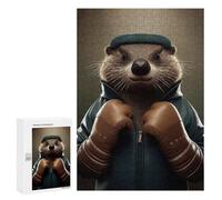 300 PCS Rompecabezas para Adultos Funny Beaver Animal Boxer Rompecabezas para Adultos Juguetes De Bricolaje Decoración del Hogar Difíciles Y Desafiantes 300 PCS