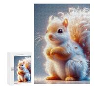 300 PCS Rompecabezas para Adultos Fuzzy Cute Squirrel Rompecabezas para Adolescentes Regalo De Cumpleaños Ayuda A Ejercitar El Cerebro Juego Desafiante Regalos 300 PCS