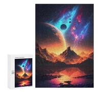 300 PCS Rompecabezas para Adultos Galactic Reflections Rompecabezas para Adultos Juguete Decoración De Pared Decoración del Hogar 300 PCS
