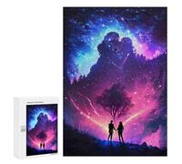 300 PCS Rompecabezas para Adultos Galaxy Couple Nebula Rompecabezas para Adultos Juguetes Antiestrés Una Obra De Arte Difícil Y Desafiante 300 PCS