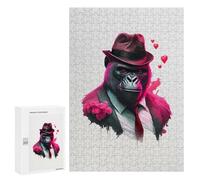 300 PCS Rompecabezas para Adultos Gangster Gorilla Funny Rompecabezas para Adultos Juguete Decoración De Pared Mejora Los Recuerdos Regalos para Amigos Y Familiares 300 PCS