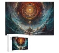 300 PCS Rompecabezas para Adultos Gate to The Celestial Realm Rompecabezas para Adultos Juguete Decoración De Pared Pero Divertido Y Humorístico Desafiante De Completar 300 PCS