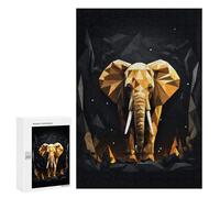 300 PCS Rompecabezas para Adultos Geometric Style Elephant Rompecabezas para Adultos Juegos De Relajación Regalos para Mujeres Regalos De Cumpleaños 300 PCS