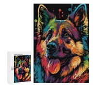 300 PCS Rompecabezas para Adultos German Shepherd Style 2 Rompecabezas para Adultos Juegos Familiares Regalos para Mujeres Interacción Entre Padres E Hijos 300 PCS