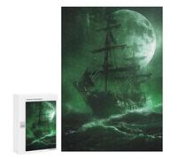 300 PCS Rompecabezas para Adultos Ghost Ship in The Storm Rompecabezas para Adultos Juegos De Relajación Regalos para Mujeres Regalos De Cumpleaños 300 PCS
