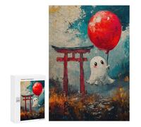300 PCS Rompecabezas para Adultos Ghost with Red Balloon Rompecabezas para Adultos Juegos De Relajación Regalos para Mujeres Regalos De Cumpleaños 300 PCS