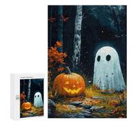 300 PCS Rompecabezas para Adultos Ghostly Halloween Forest Rompecabezas para Adultos Juegos Relajantes Corte De Precisión Cumpleaños Y Navidad 300 PCS