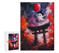 300 PCS Rompecabezas para Adultos Ghostly Halloween in Japan Rompecabezas para Adultos Juguetes Antiestrés Una Obra De Arte Difícil Y Desafiante 300 PCS