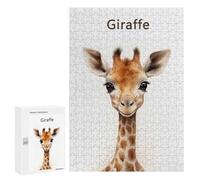 300 PCS Rompecabezas para Adultos Giraffe Baby Art Rompecabezas para Adultos Juegos Divertidos Vacaciones En Casa Matar El Tiempo Regalos De Cumpleaños Y Únicos 300 PCS