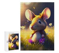 300 PCS Rompecabezas para Adultos Glowing Garden Mouse Rompecabezas para Adultos Mejora La Memoria Actividades Divertidas En Casa 300 PCS